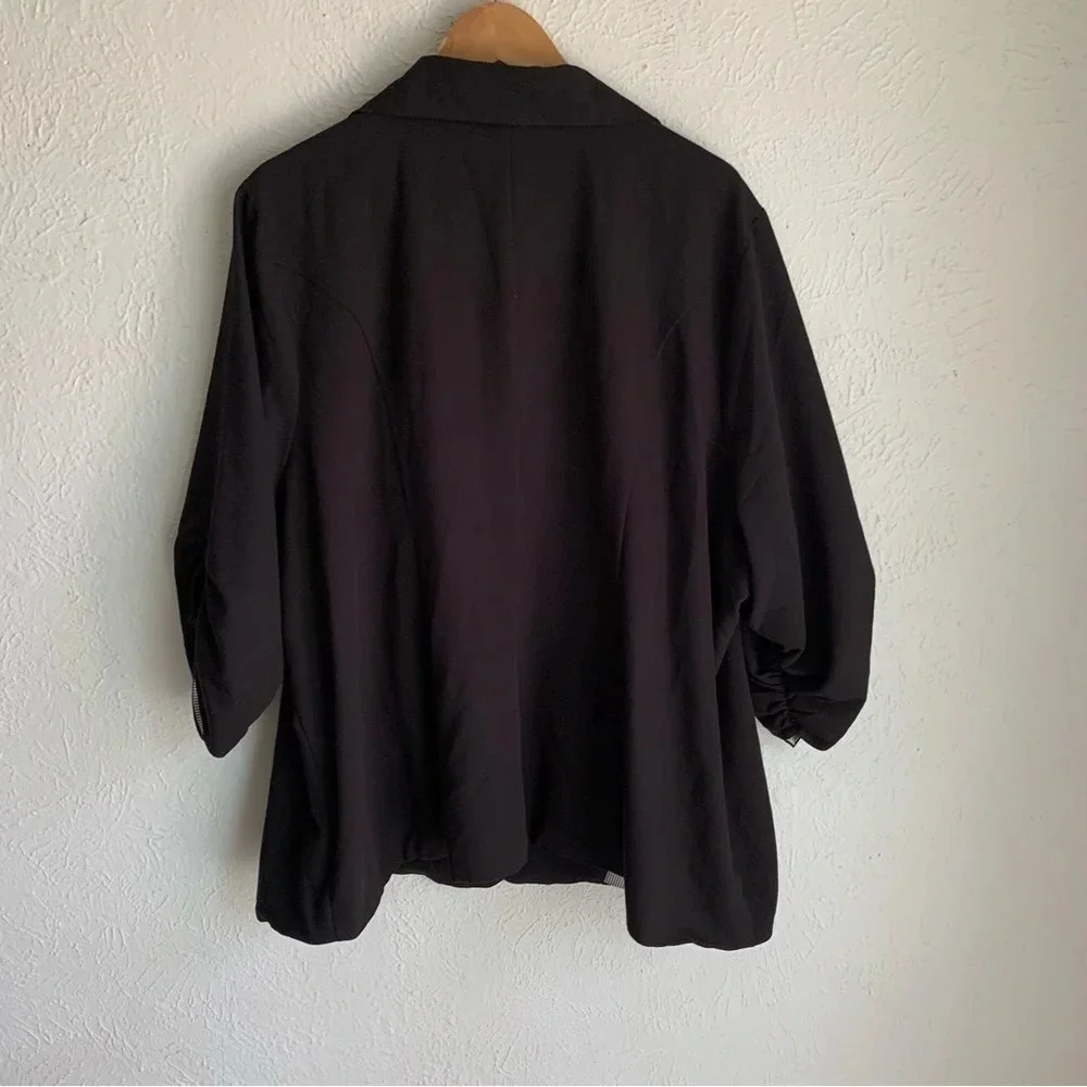 Torrid Studio Gabardine Madison Blazer Black Sz 4 - Picture 4 of 7